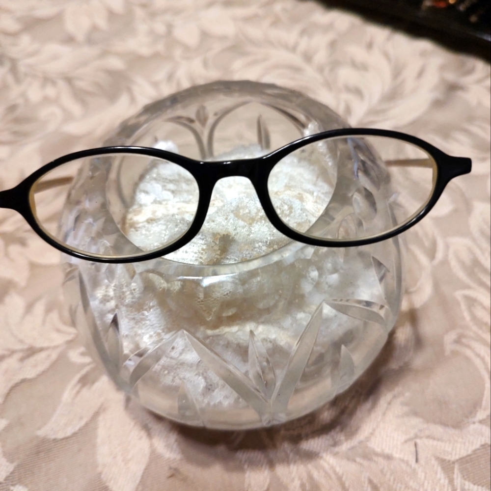 👓 Classic 90's Italian Made Black & Caramel Prescription Eyeglasses - Picture 6 of 16